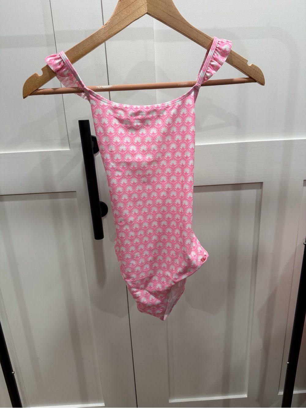 Girls’s Vineyard Vines Pink & White Shell-Print One-Piece